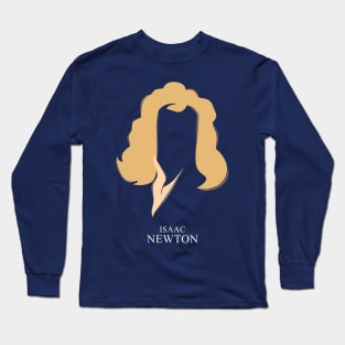 Isaac Newton - Minimalist Portrait Long Sleeve T-Shirt